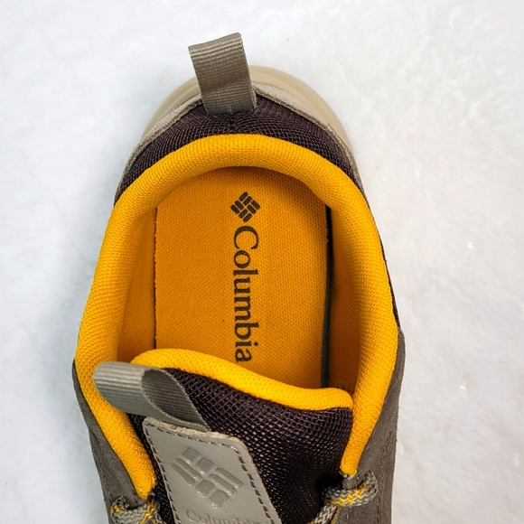 Columbia Mens Pivot Mid Waterproof Hiking Shoe Dark Grey Yellow Size 10 - Picture 8 of 11